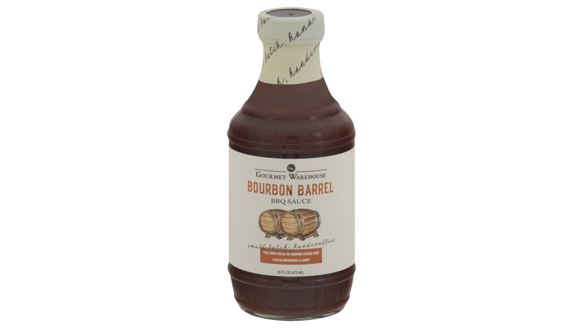 Gourmet Warehouse Bourbon Barrel BBQ Sauce (16 oz) | Delivery Near Me -  Doordash