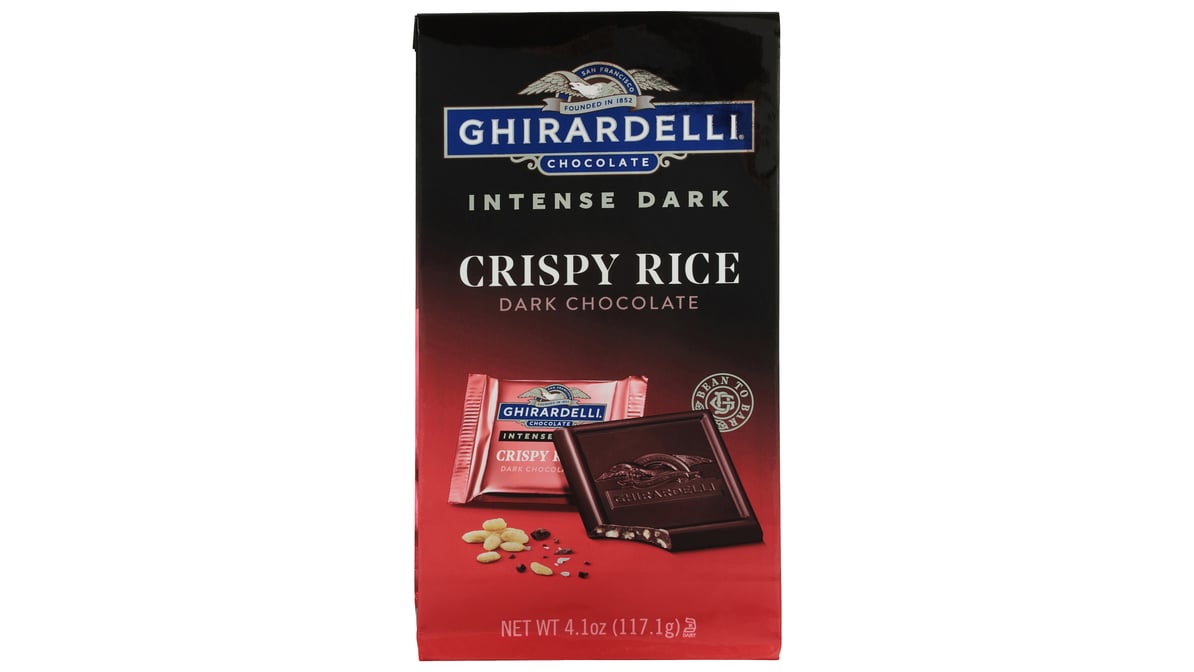 Ghirardelli Intense Dark Chocolate Squares Crispy Rice - 4.1 oz bag