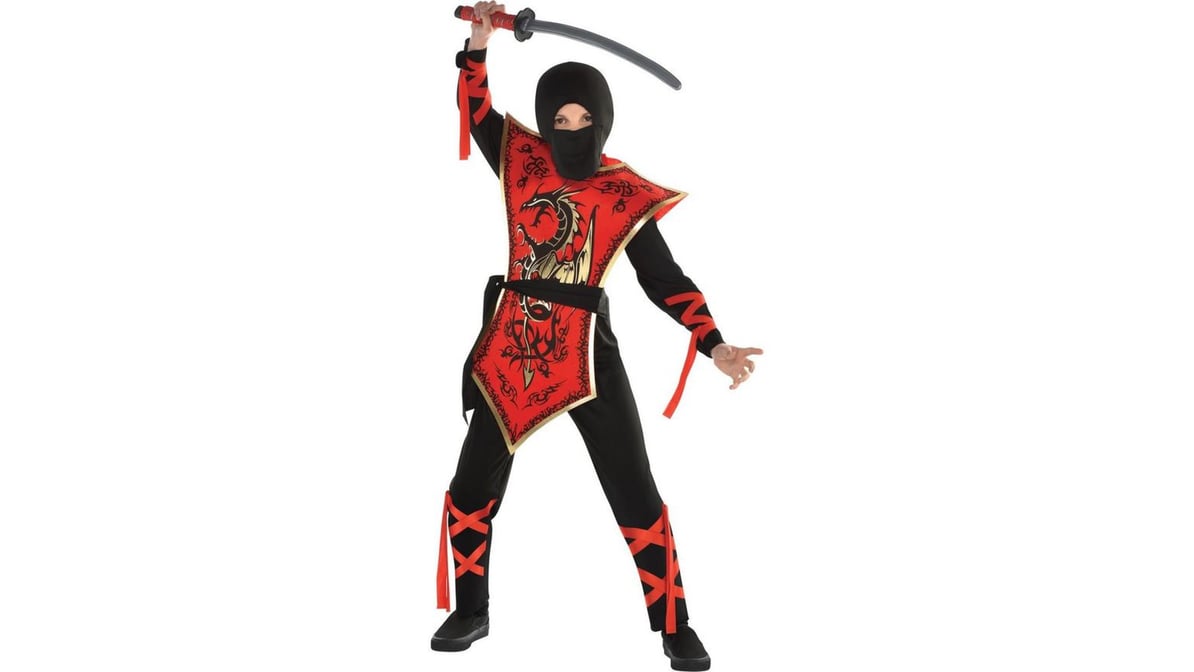 Child Ninja Assassin Costume 8-10 Medium | Delivery Near Me - Doordash