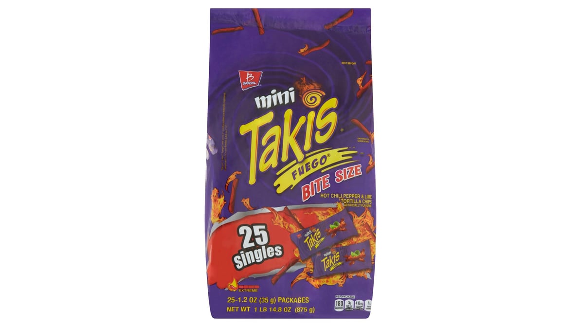 Takis Fuego Hot Chili Pepper & Lime Rolled Tortilla Chips - 25-1.2