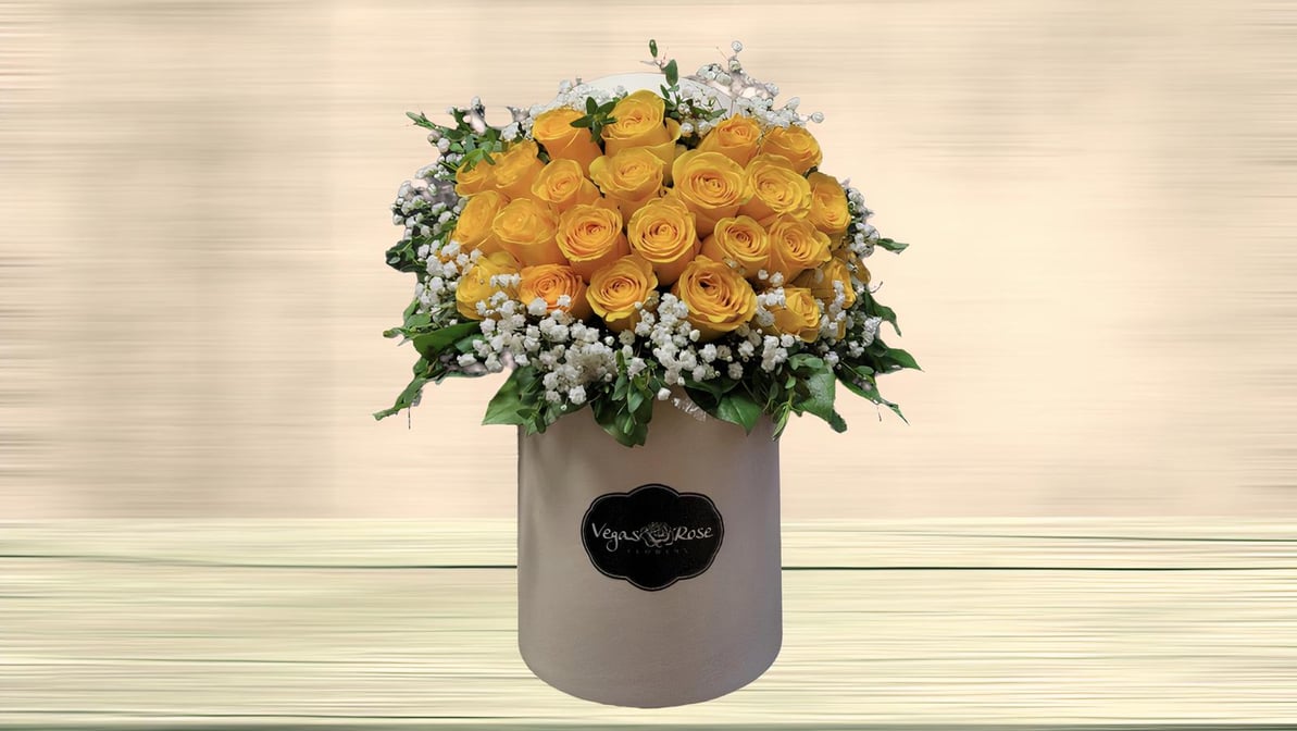 YELLOW ORANGE BOUQUET WITH ANY WRAPING PAPER Flower Delivery Las Vegas NV -  Vegas Rose Flowers