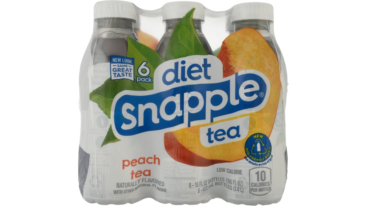 Snapple Tea, Diet, Peach 16 fl oz (473 ml)
