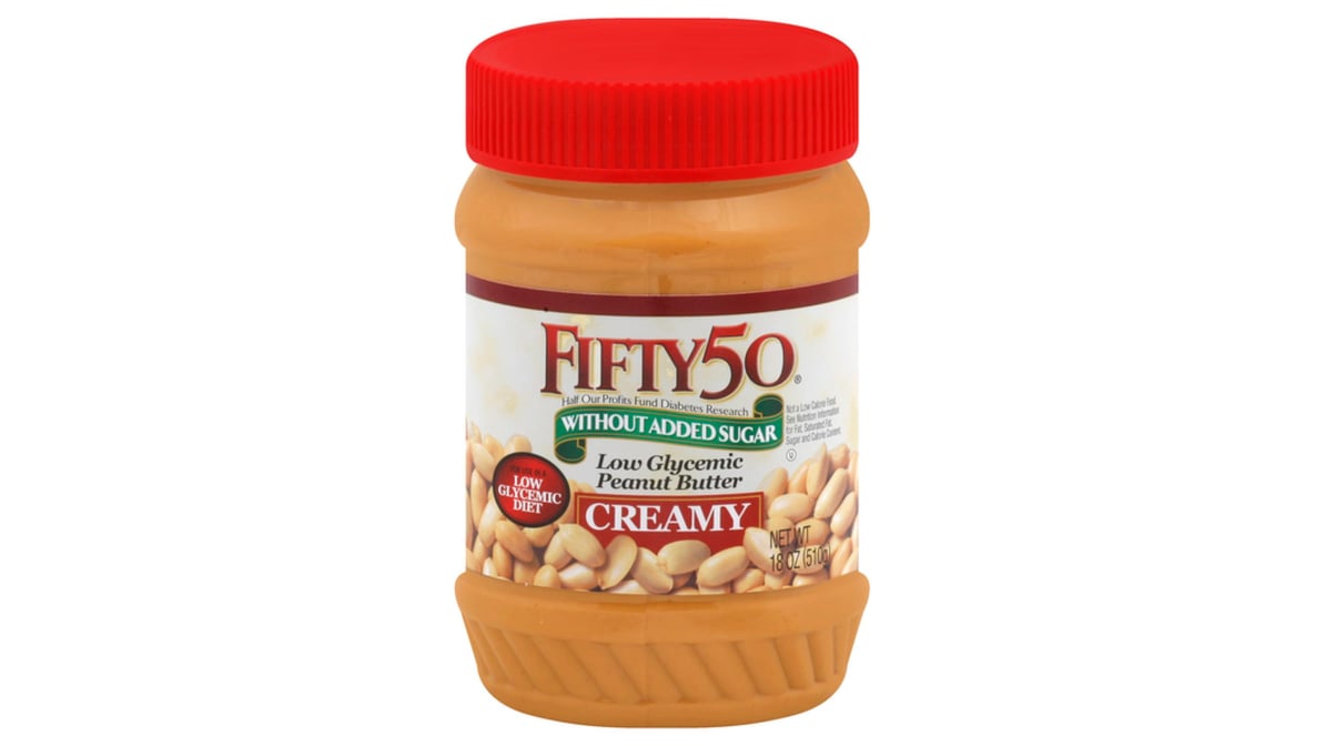 Fifty 20 Low Glycemic Creamy Peanut Butter 20 oz   Delivery Near ...