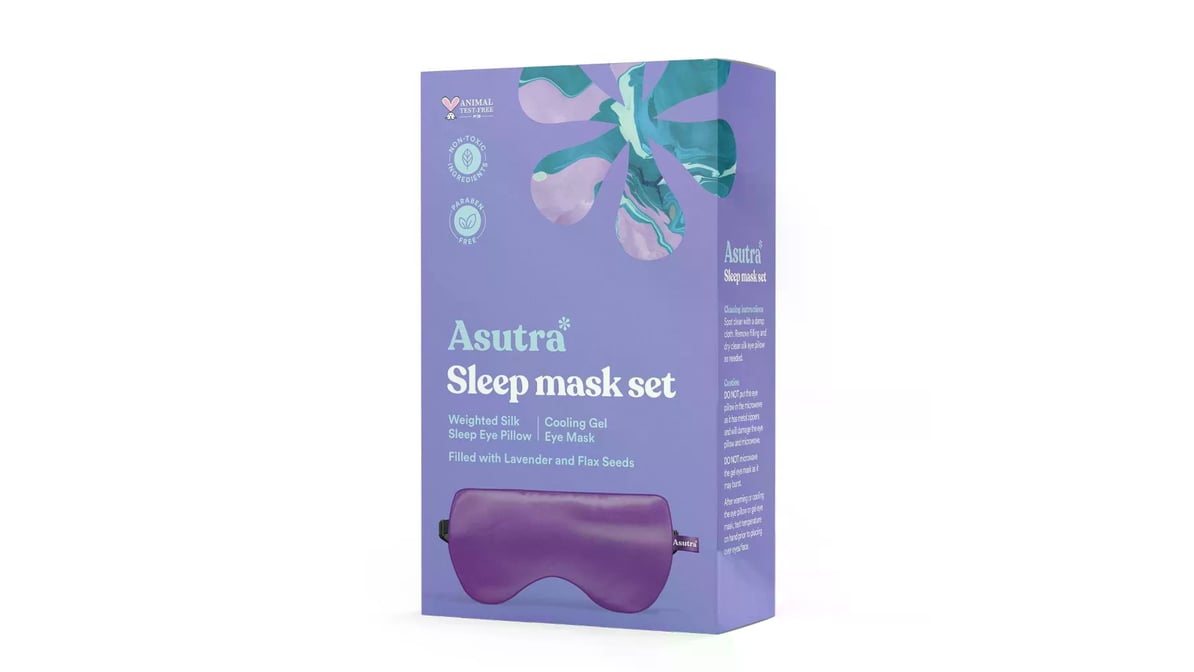 lavender weighted eye mask