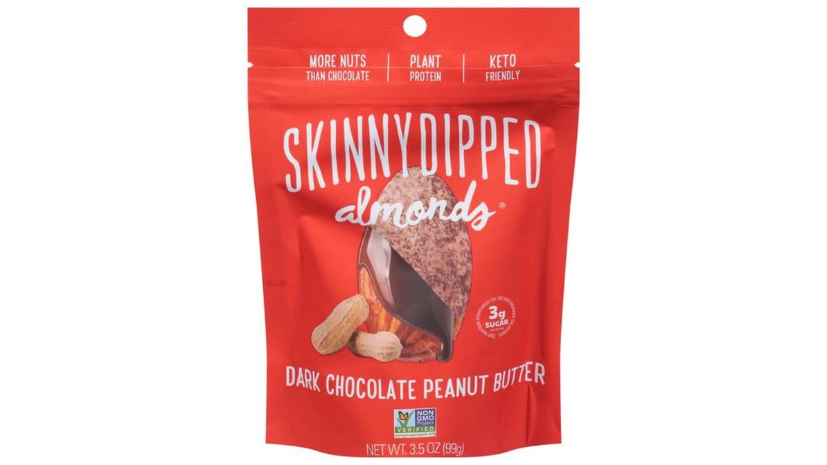 SkinnyDipped  Dark Chocolate Peanut Butter Almonds