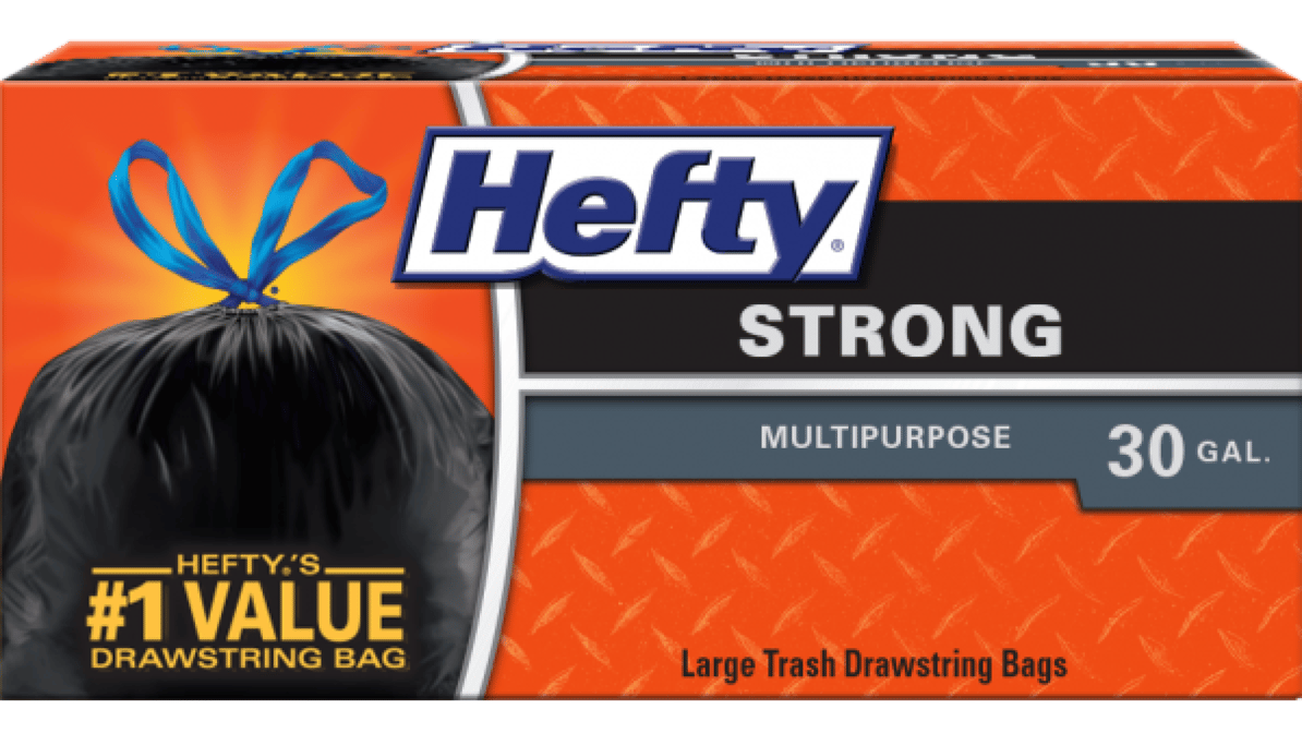 Hefty 30 Gal Ultra Strong Trash Bags Mega Pack (56 ct)