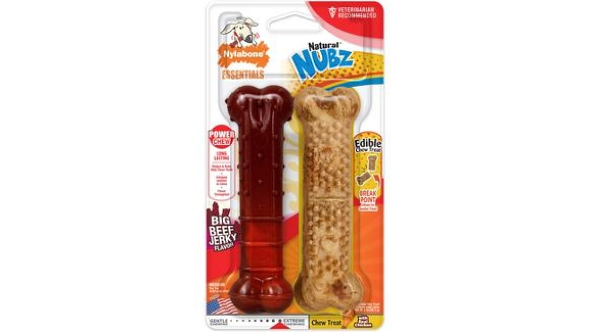 Nylabone Dental Wolf Twin Dog Toy Set - M : Target