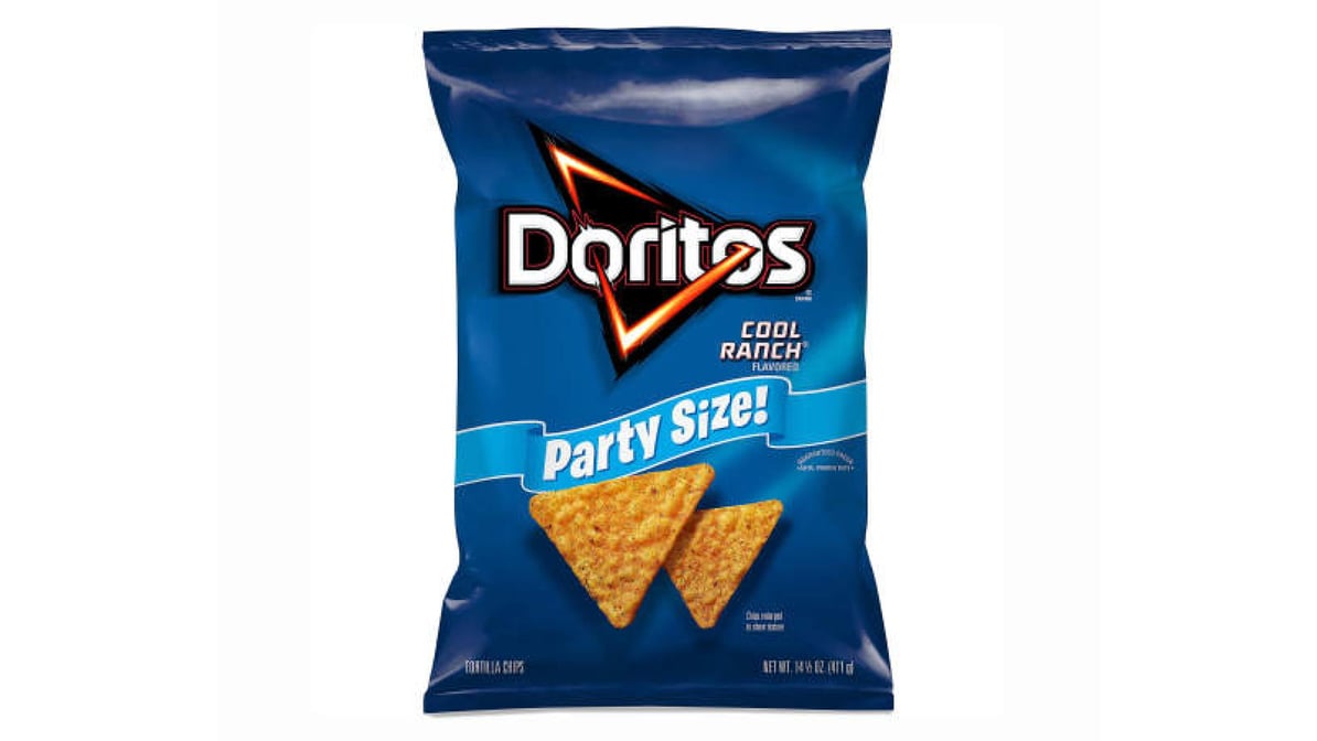 Doritos Tortilla Chips, Cool Ranch Flavored, Party Size! - 14.5 oz