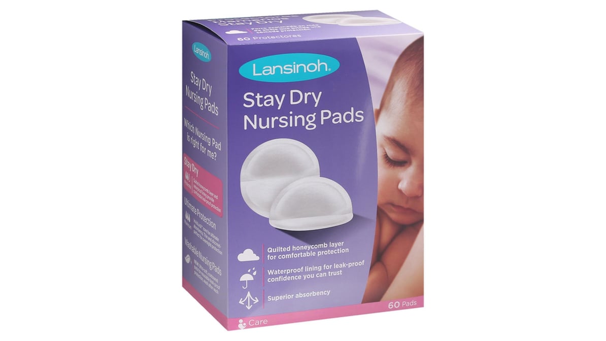 Priced Just Right Lansinoh Nursing Pads, Stay Dry - 60 pads, nursing pads 
