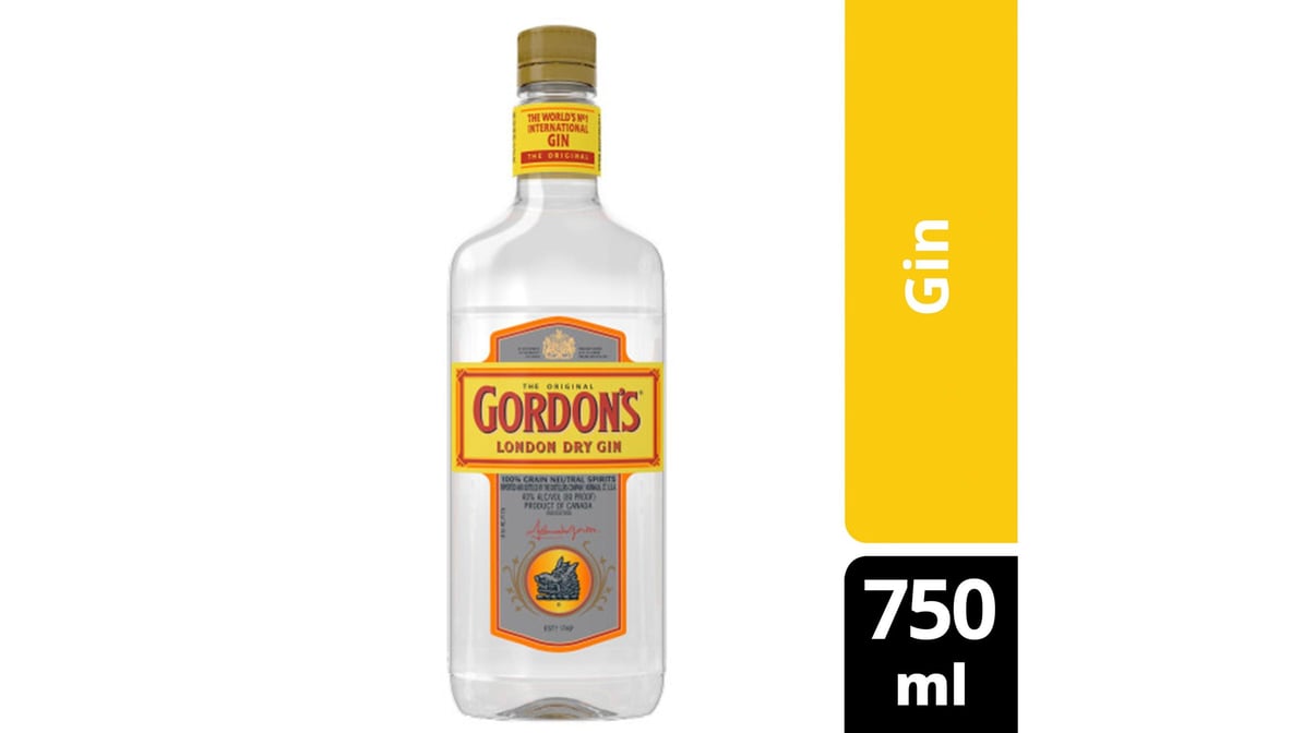 Gordon's 80 Proof London Dry Gin Bottle (750 ml) | Delivery Near Me