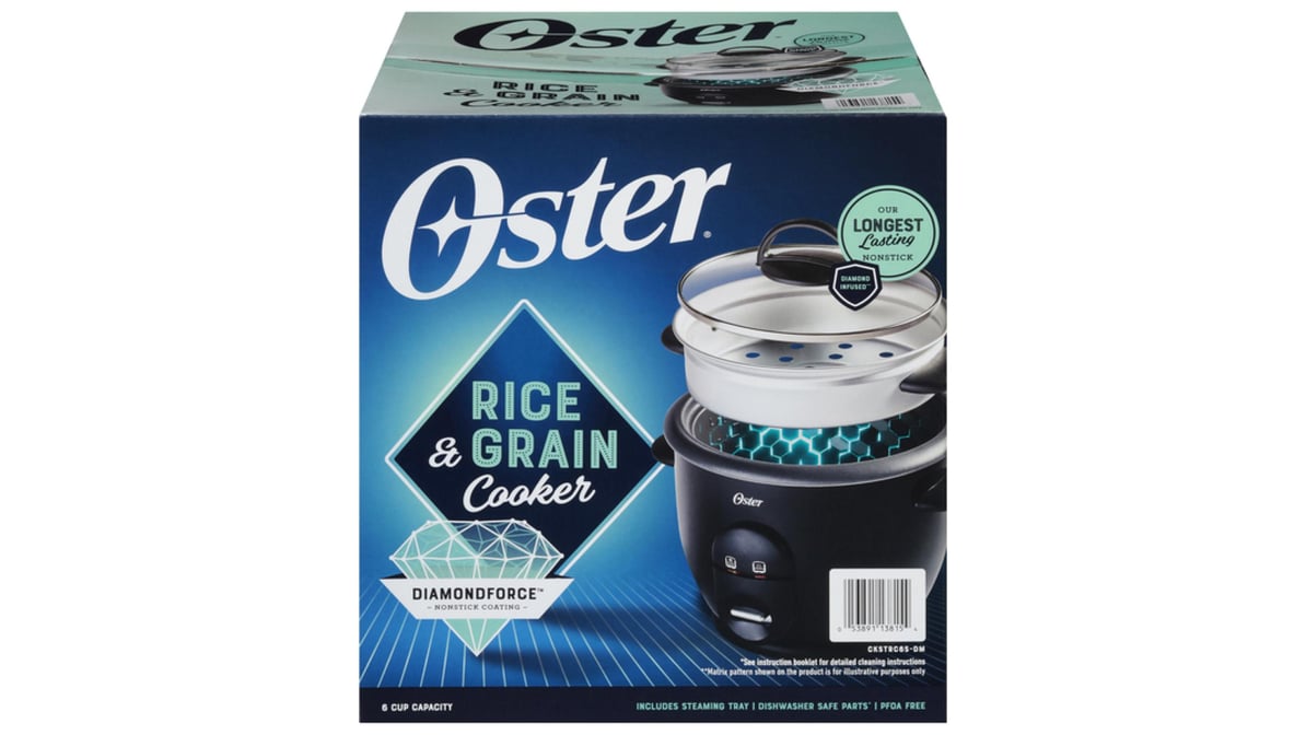Oster DiamondForce 6-Cup Nonstick Electric Rice Cooker