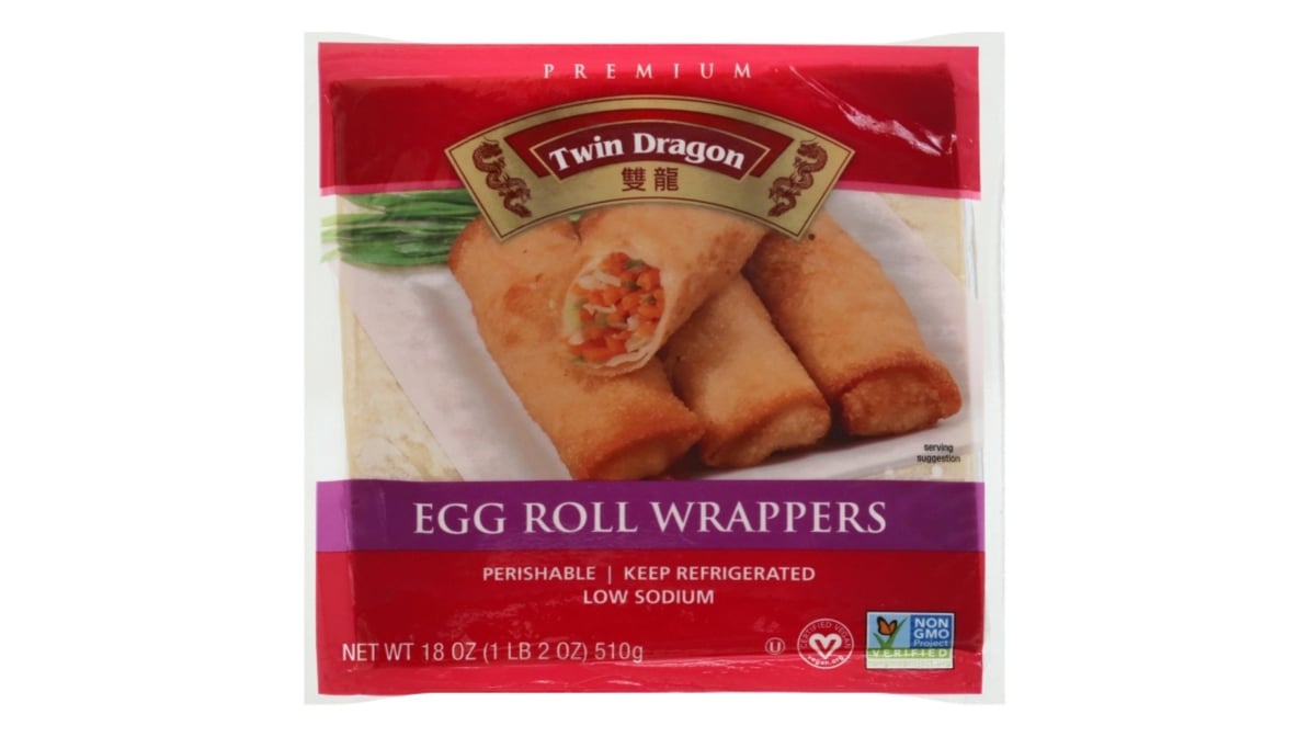 Twin Dragon Premium Egg Roll Wrappers, 18 oz