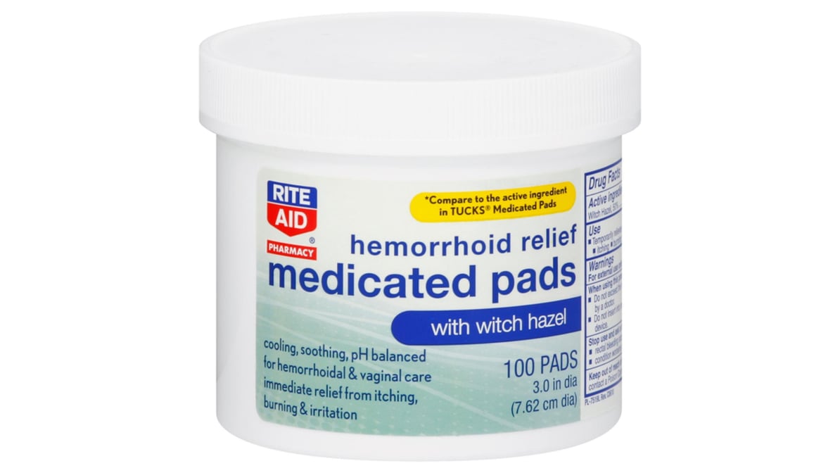 Tucks Medicated Hemorrhoidal Pads - 100ct