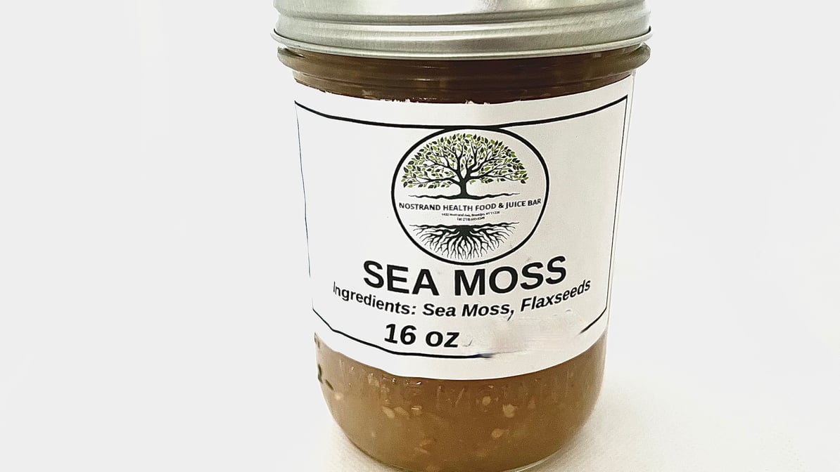 100% Natural Jamaican Irish Sea Moss (16oz) - Non GMO No Preservatives,  Organic and Wildcrafted - Improve Skin Health - Boost Immune System