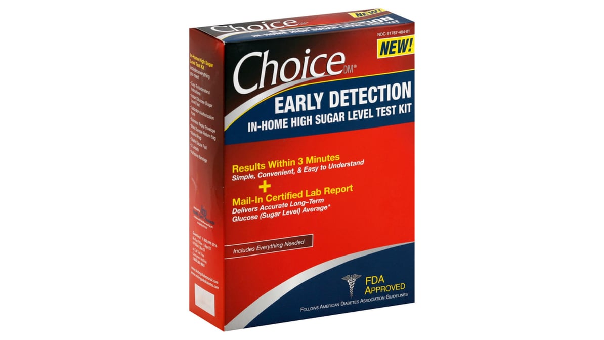 Choice DM In Home High Sugar Level Test Kit Early Detection ...