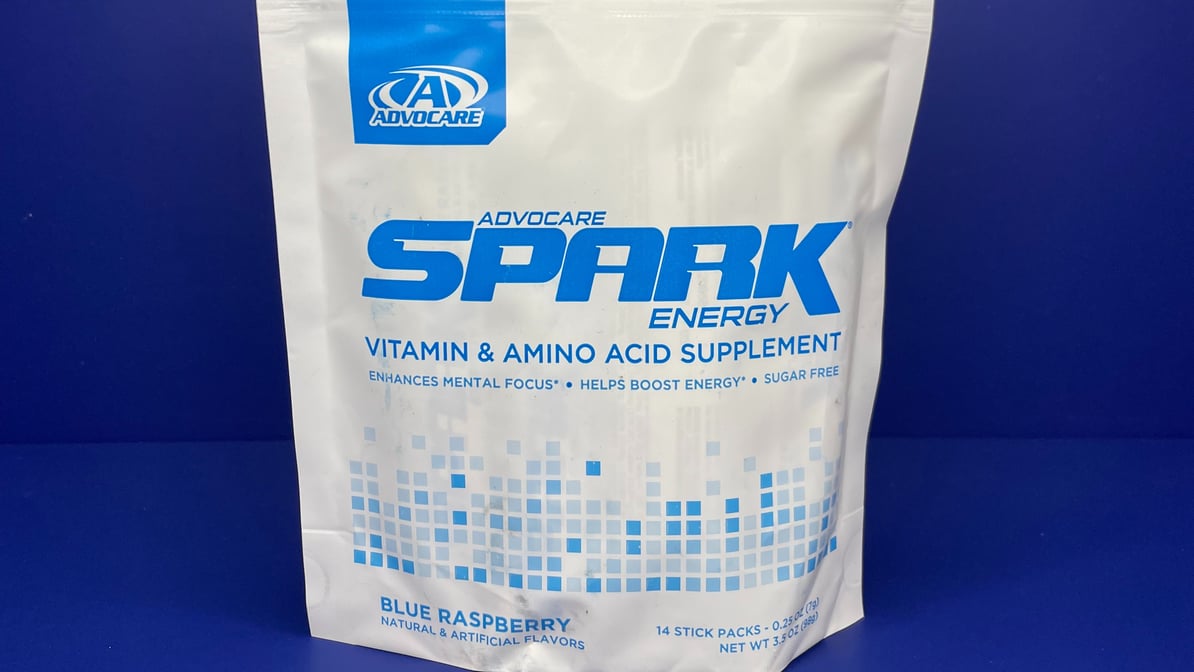  AdvoCare Blue Raspberry Spark 14 sticks packs(3.5