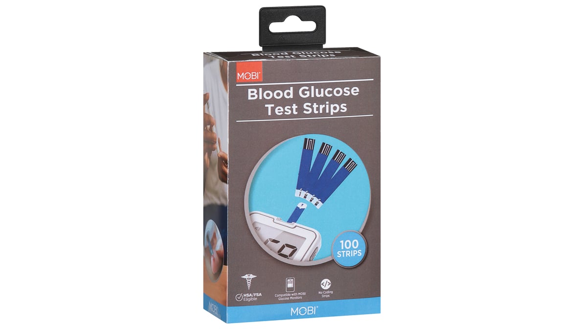 Mobi Blood Glucose Diabetes Test Strips 20 ct   Delivery Near ...