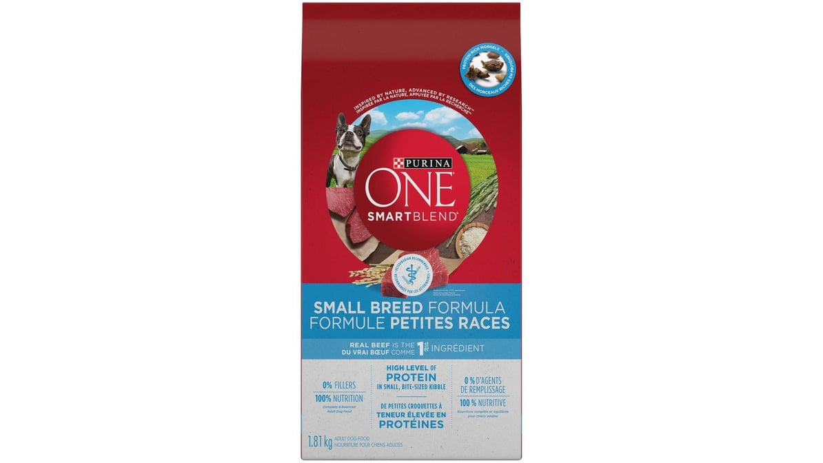 Purina ONE +Plus Small Breed Formula Beef Dry Dog Food (1.81 kg) | Delivery  Near Me - Doordash