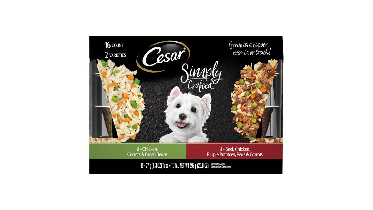 Simply crafted outlet cesar dog food