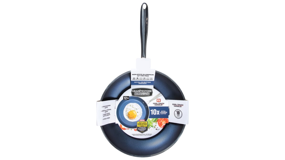 As Seen On TV Blue Diamond Non-Stick Frying Pan, 12-in