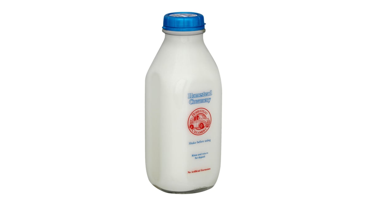 Homestead Creamery Milk in Glass Bottles