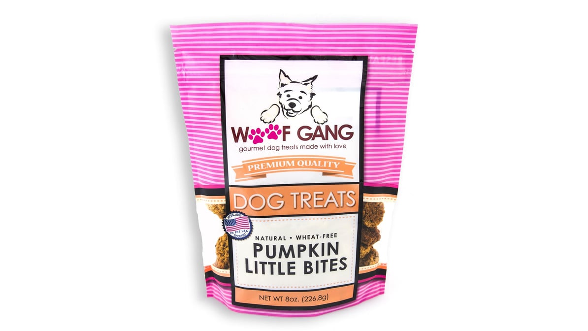 Woof Gang Natural Wheat-Free Dog Treats Pumpkin Little Bites (8 oz) |  Delivery Near Me - Doordash