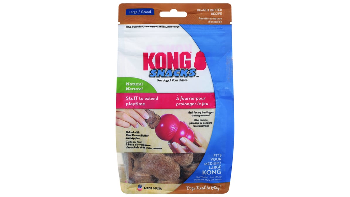 Kong Snack for Dogs, Peanut Butter Recipe, Large - 11 oz