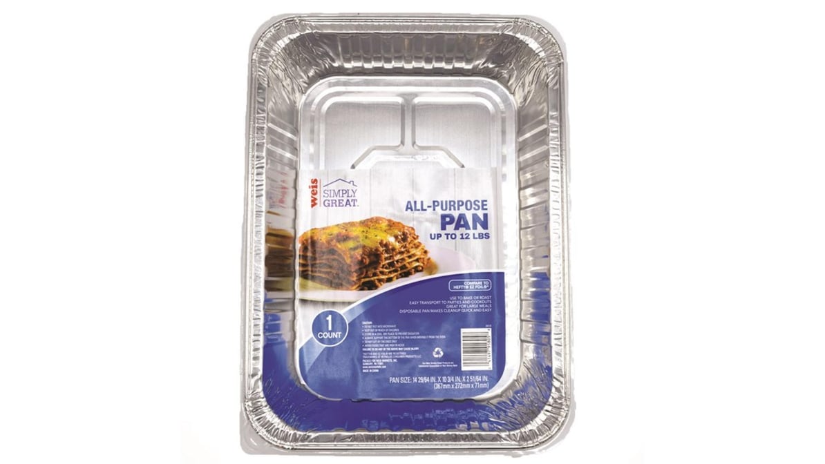 Weis Simply Great - Weis Simply Great Foilware All Purpose Pan Up