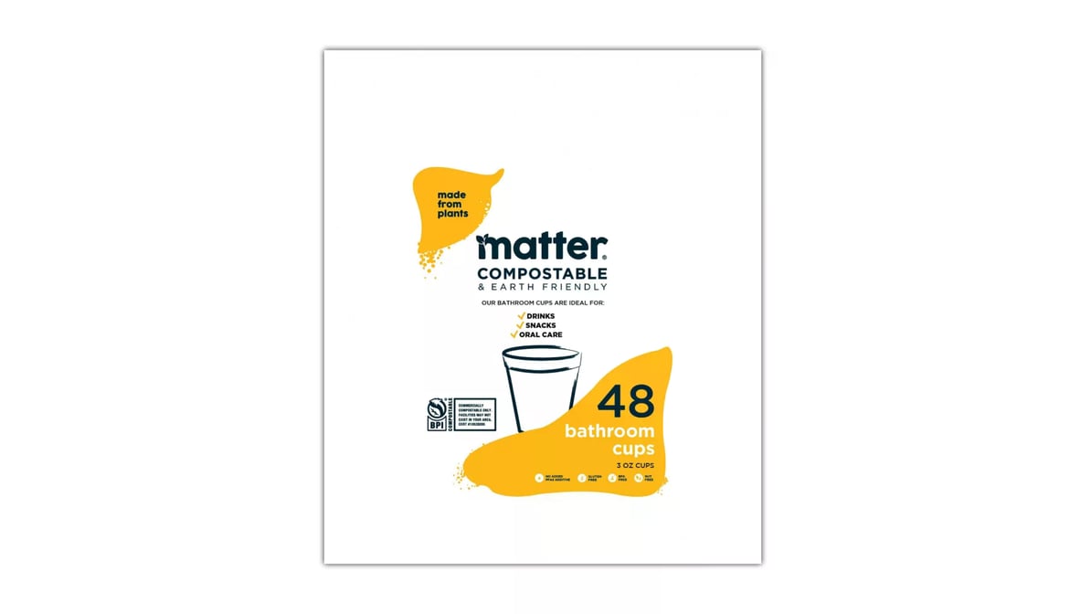 Matter Compostable Bathroom Cup - 3oz/48ct : Target