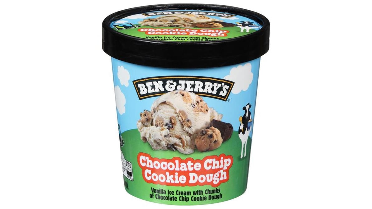 Ben & Jerry's Chocolate Chip Cookie Dough Ice Cream (458 ml) | Delivery ...