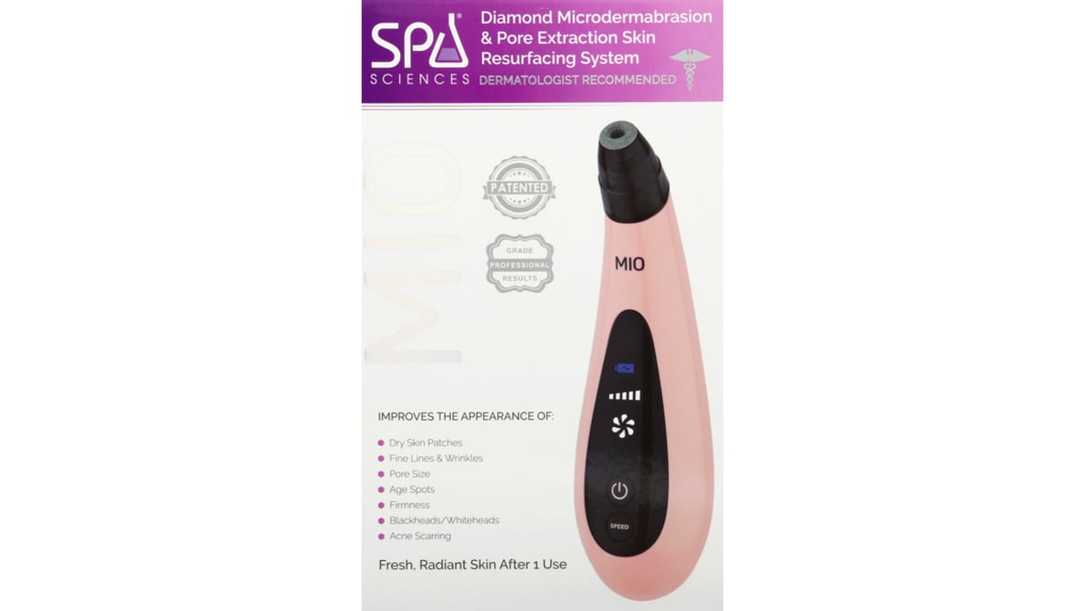 Spa Sciences MIO Pore Extraction & Diamond Microdermabrasion Skin  Resurfacing System Tool | Delivery Near Me - Doordash