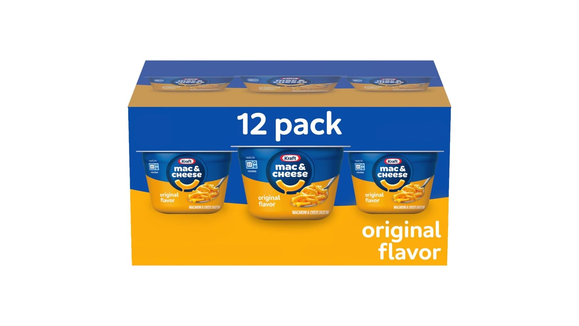 Kraft Original Macaroni & Cheese Easy Microwavable Dinner, 12 pk./2.05 oz.