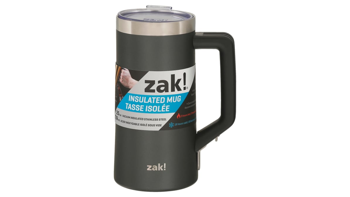 Zak! Designs 24oz Stainless Steel Vacuum Insulated Mug - Black