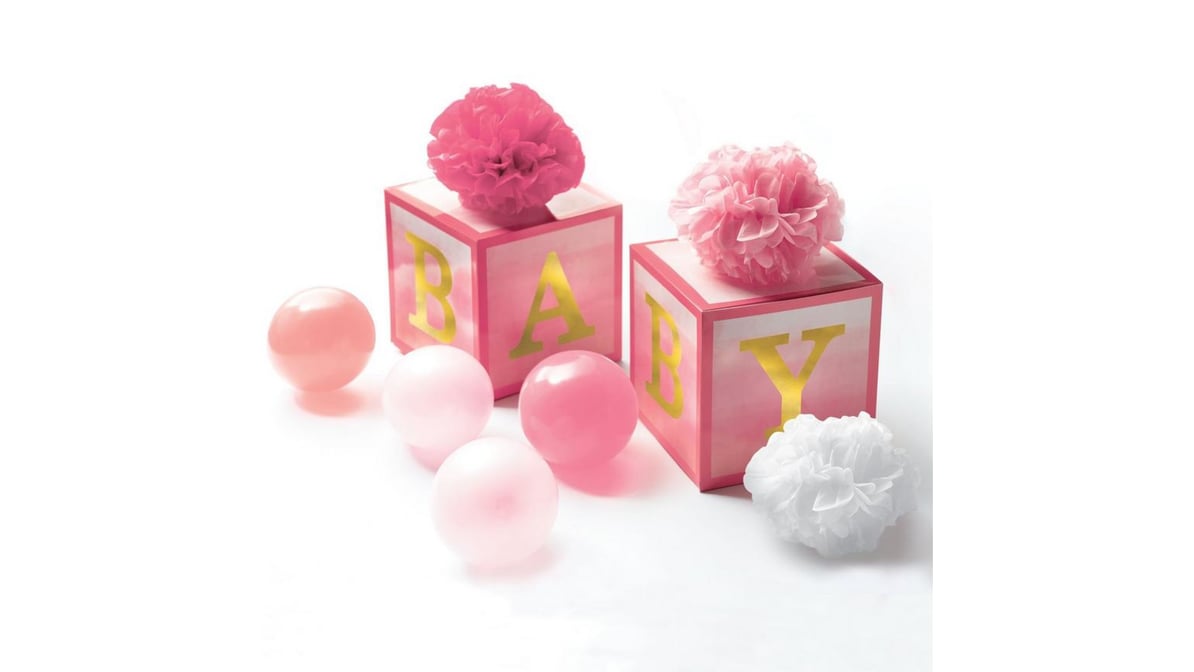 Oh Baby Girl Baby Shower Pink Table Decorations (9 ct) | Delivery Near Me -  Doordash