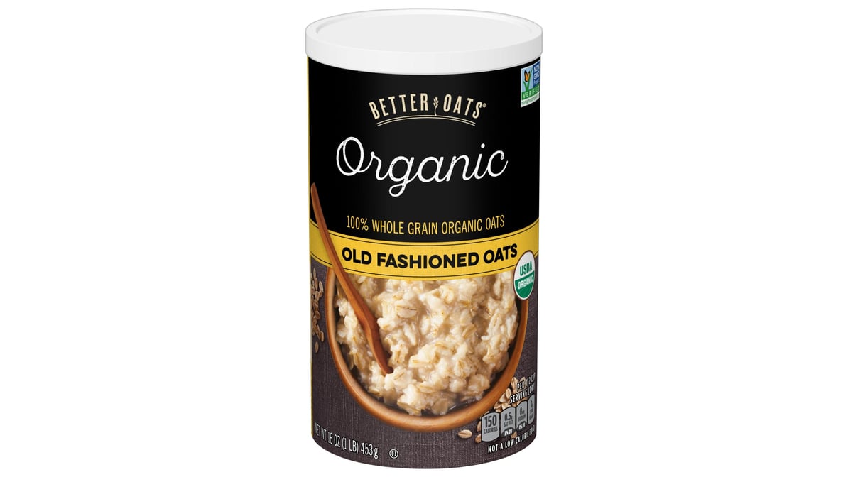 Better Oats Organic Old Fashioned Oats (16 oz) Delivery - DoorDash