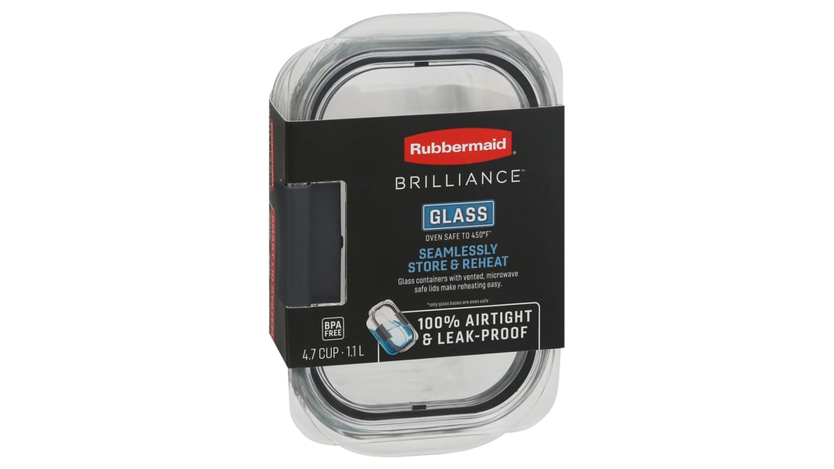 Rubbermaid Brilliance Glass Container (1 ct) Delivery - DoorDash