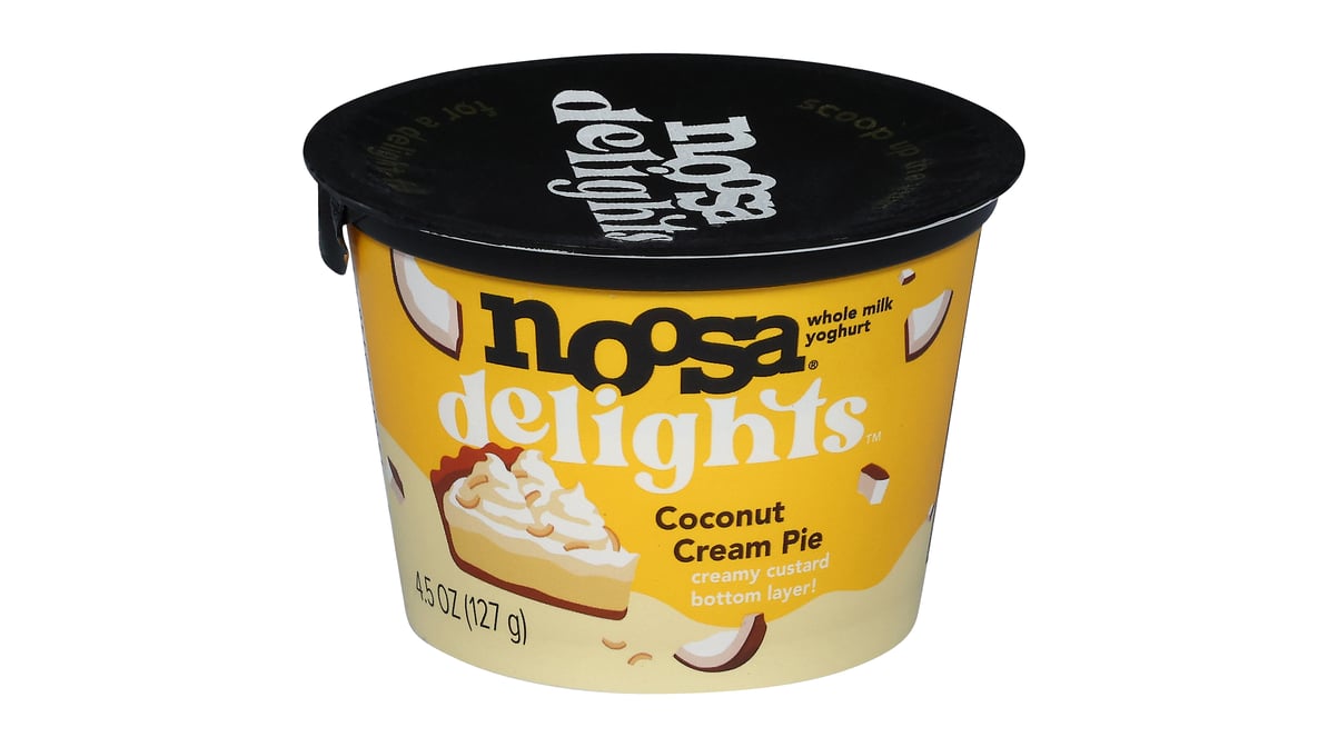 Noosa Delights Coconut Cream Pie Whole Milk Yogurt (4.5 oz) | Delivery Near  Me - Doordash