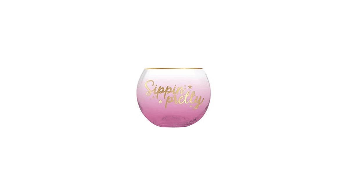 Sippin' Pretty Stemless Wine Glass