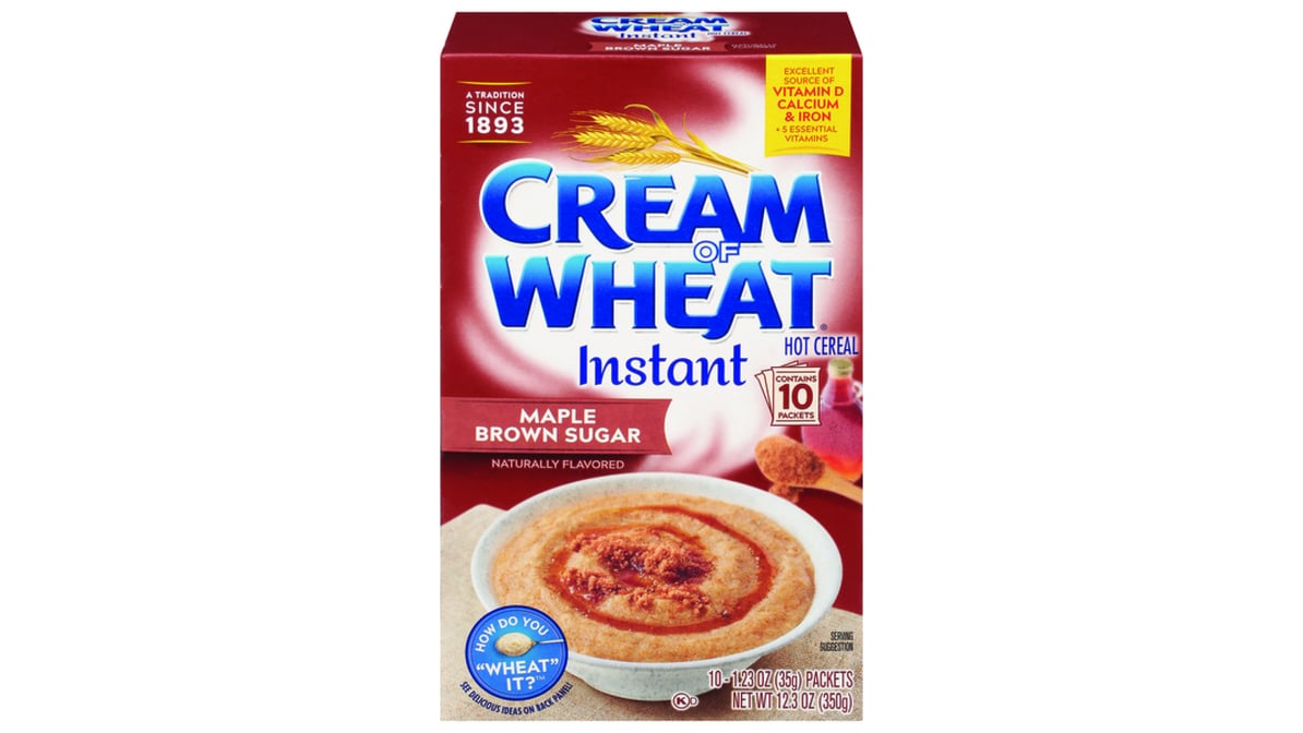 Cream of Wheat Instant Hot Cereal, Maple Brown Sugar, 12.3 Ounce