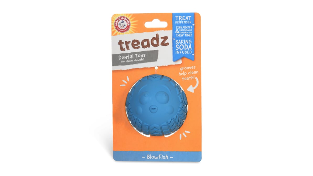 Pets Super Treadz Dental Chew Toy for Dogs - Dog Dental Chew Toys Reduce  Plaque & Tartar 
