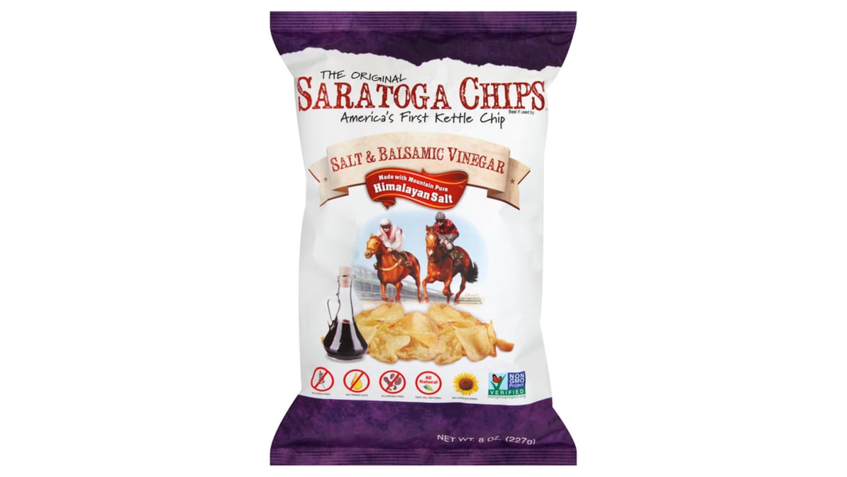 Saratoga Chips Kettle Chip Salt & Balsamic Vinegar (8 oz) | Delivery ...