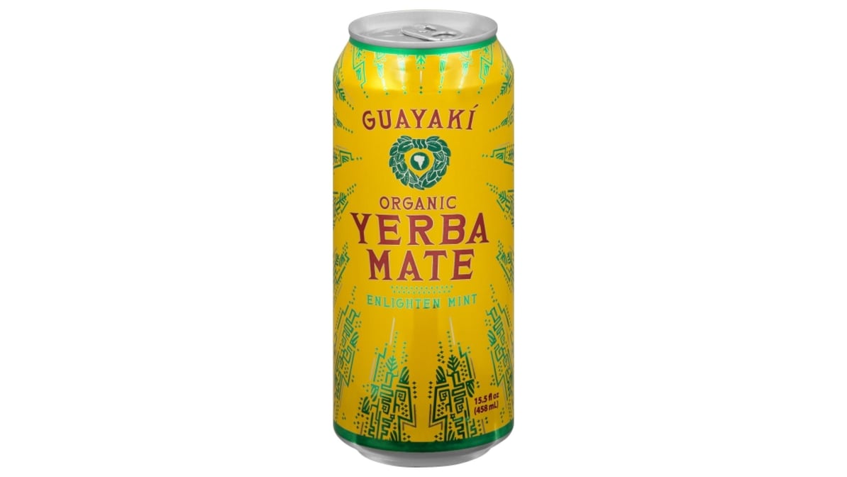 Guayaki Organic Yerba Mate Enlighten Mint Energy Drink Can (15.5 oz)  Delivery - DoorDash