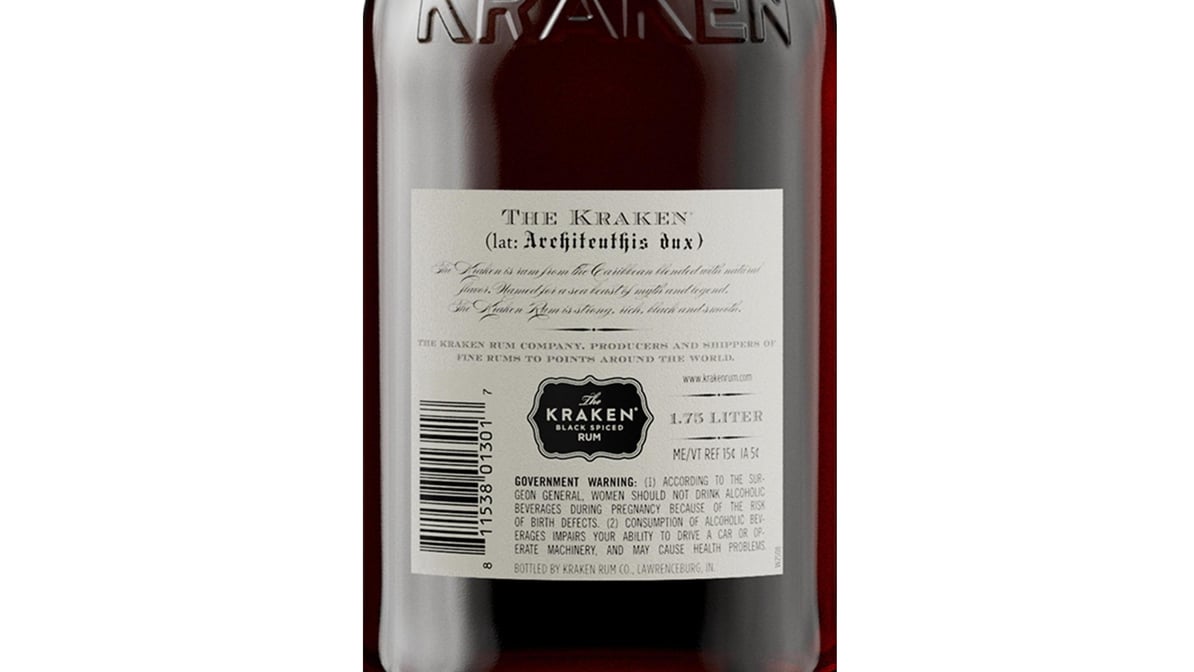 Kraken Rum 94 Proof, 1.75 L Bottle