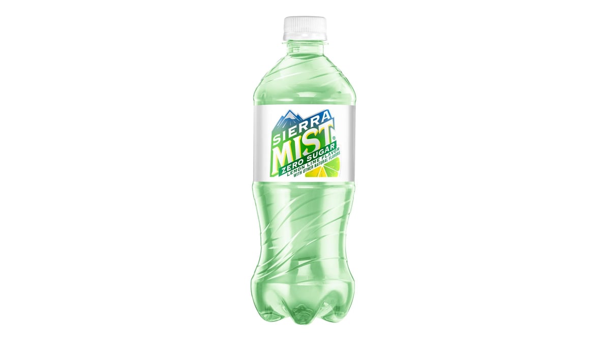 Sierra Mist Zero Sugar Lemon Lime Soda Bottle (20 oz) | Delivery Near Me -  Doordash