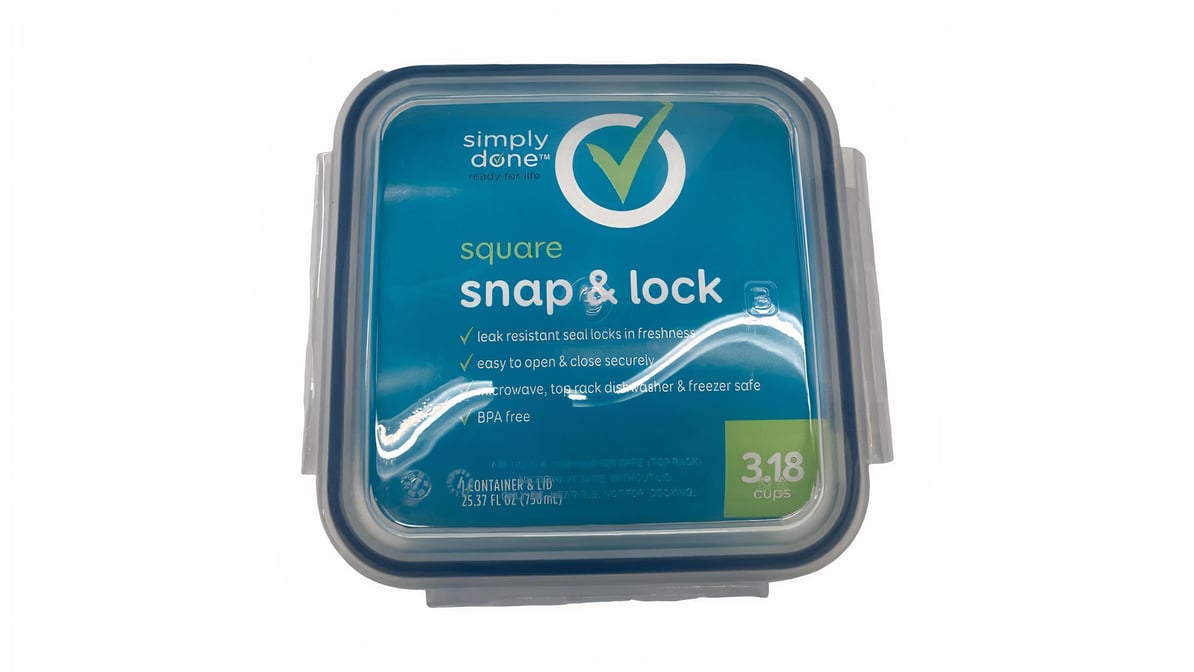 Snap & Lock Square Container & Lid