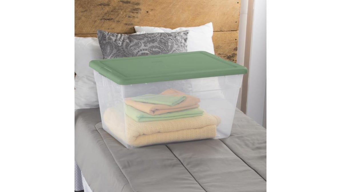 Sterilite Crisp Green Storage Tote