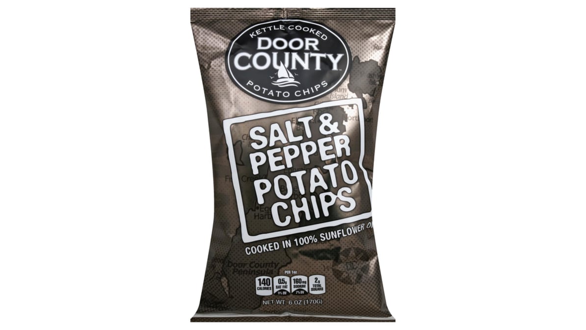 Door County Potato Chips Salt and Pepper (6 oz) | Delivery Near Me -  Doordash