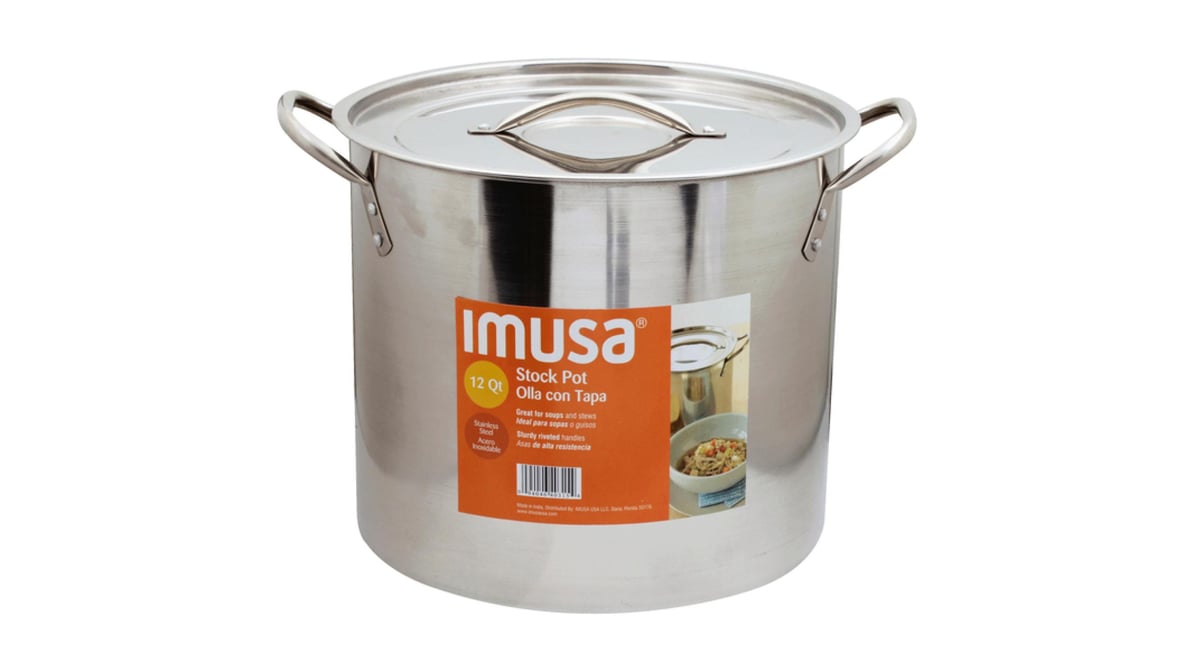 Imusa Stock Pot, 12 Quart