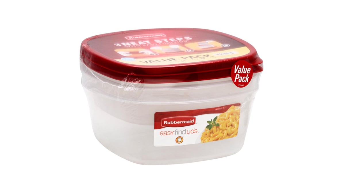  Rubbermaid Easy Find Lids Food Storage Container, 4