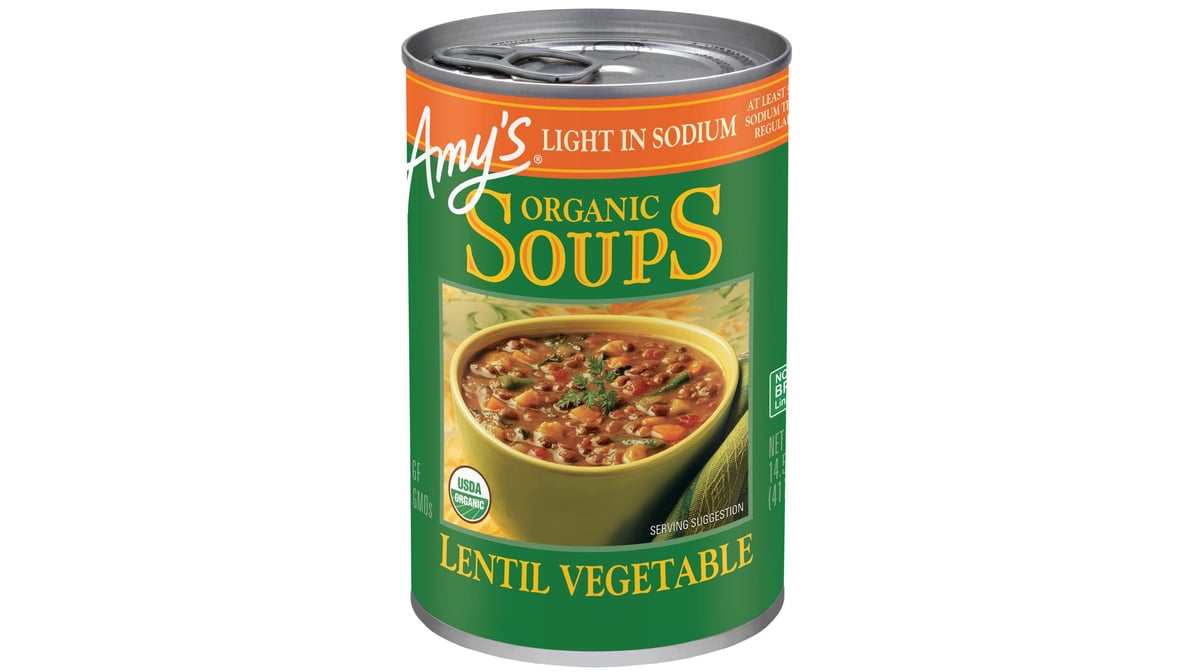 Order Organic Lentil Soup (Low Sodium) Amy's